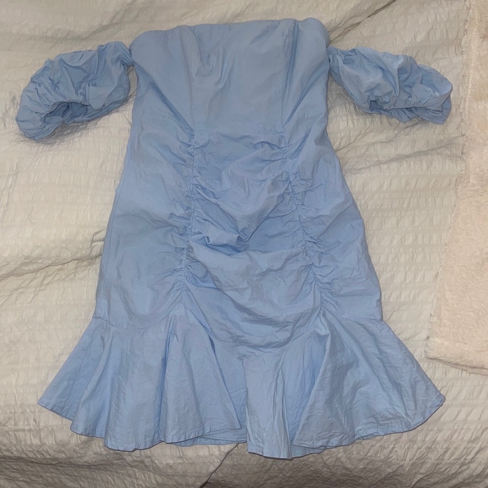 Blue mini dress